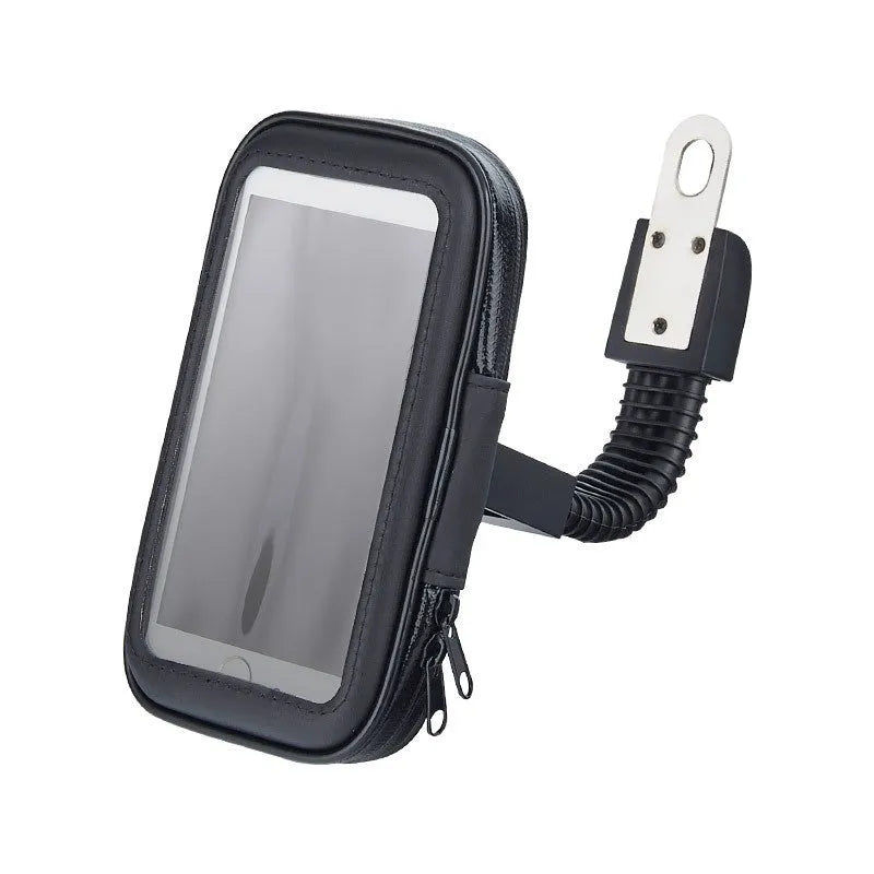Plastic waterproof phone bag for motorcycle and bicycle in medium large and XL sizes