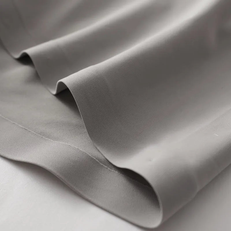 Men's solid colour boxers in breathable nylon fabric with a mulberry silk crotch lining.
