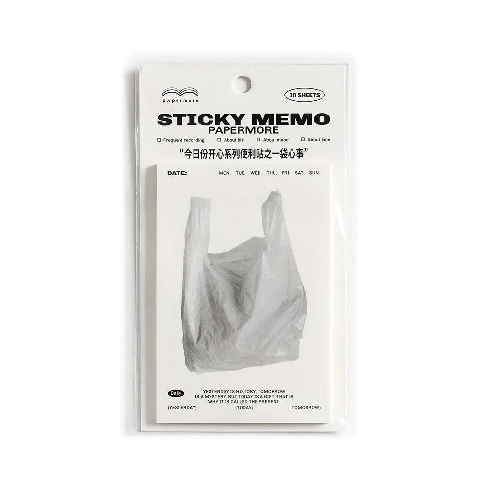 Today's Happy Series sticky notes pad with 30 pages and 120x80mm size in various cover colours