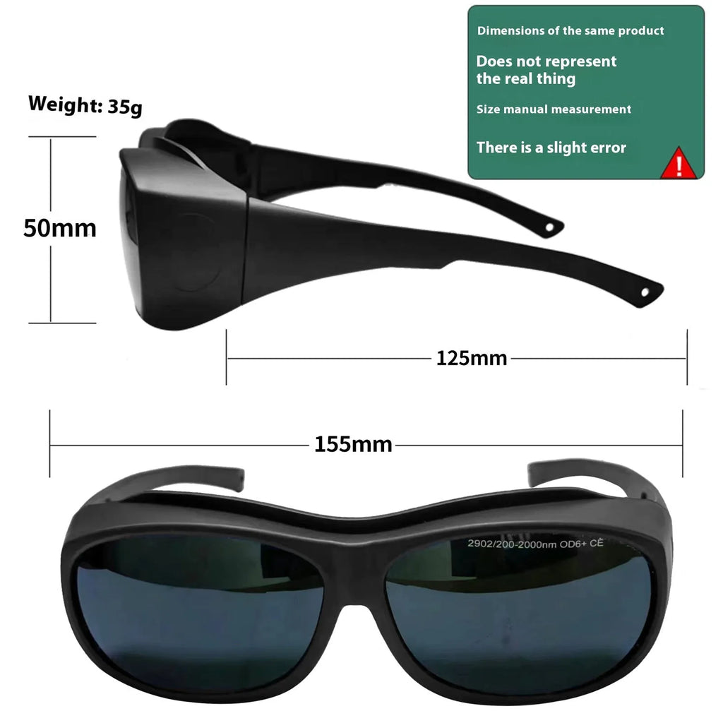 Photon Skin Rejuvenation Goggles with polycarbonate lenses for 200-2000nm laser protection