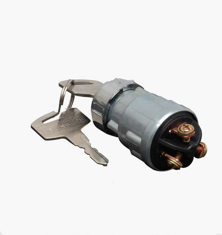 Pure copper ignition switch with key for trucks, forklifts, and agricultural vehicles in JK423 upgrade style