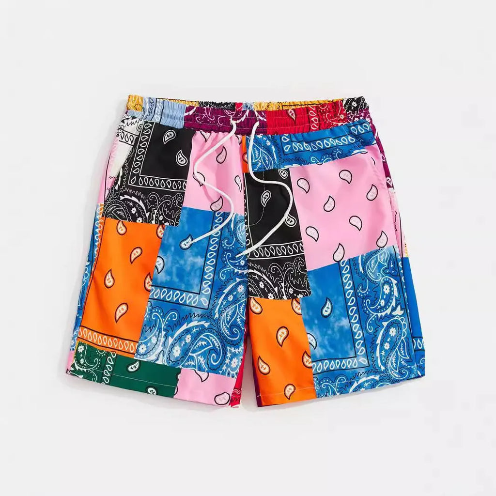 Men's mesh beach shorts in thin polyester fabric available in multiple colours with sizes from S to 5XL