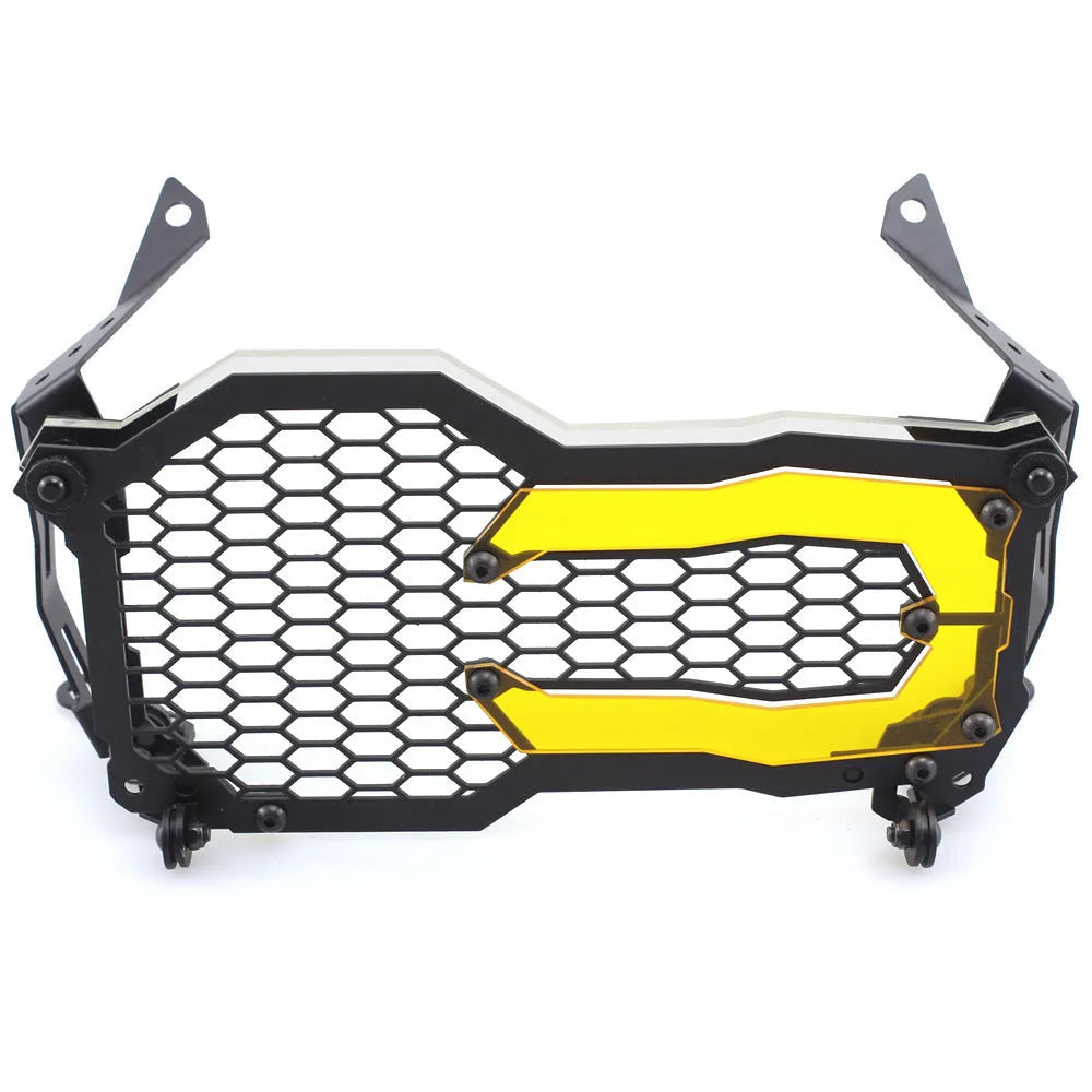 Motorcycle headlight protective cover for BMW GS models in assorted colours