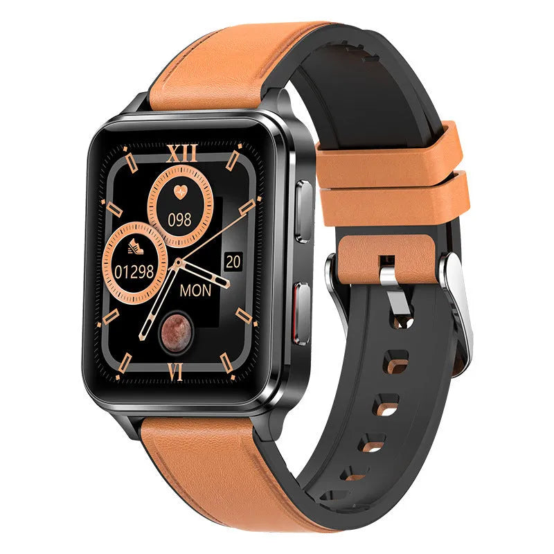 Air Type multi-sport watch with 1.70-inch screen on silicone wristband, showing heart rate display