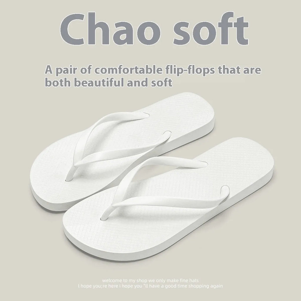 Foldable beach slippers with non-slip PVC soles and hollow-out plastic uppers in orange, purple, black, or white