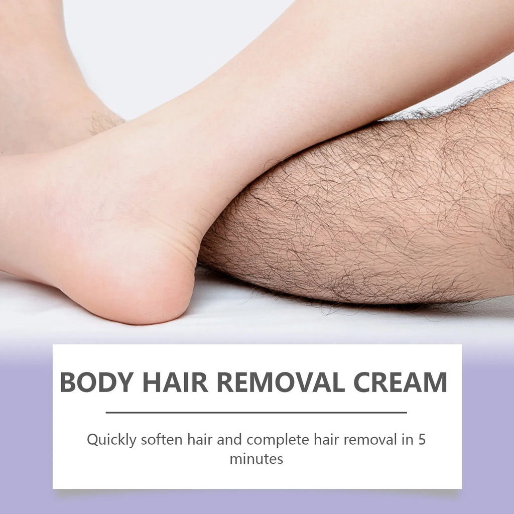 100g hair removal cream jar with moisturising care oil formula and witch hazel extract