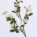 European style multi-head small rose artificial silk flowers in champagne, orange, pink, white, and yellow colours