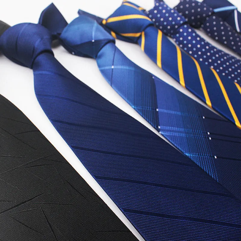 8cm width polyester jacquard striped tie in arrow type style showing textured pattern
