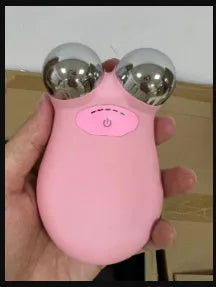 HS-858 pink and white micro current facial lifting device for skin firming treatments