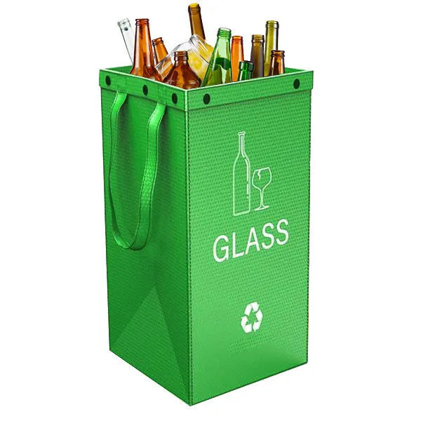 40-litre waterproof handbag with waste segregation compartments measuring 30x50x30cm in PP material