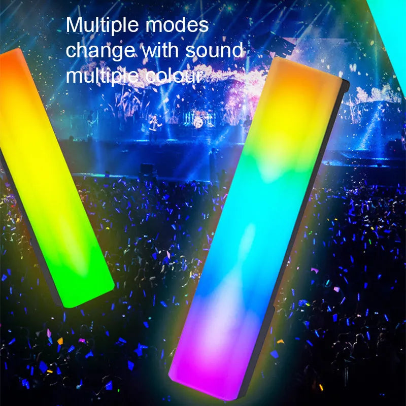 3D RGB table top ambiance lamp with music responsive lighting, 5.2x4.5x24.5 cm dimensions