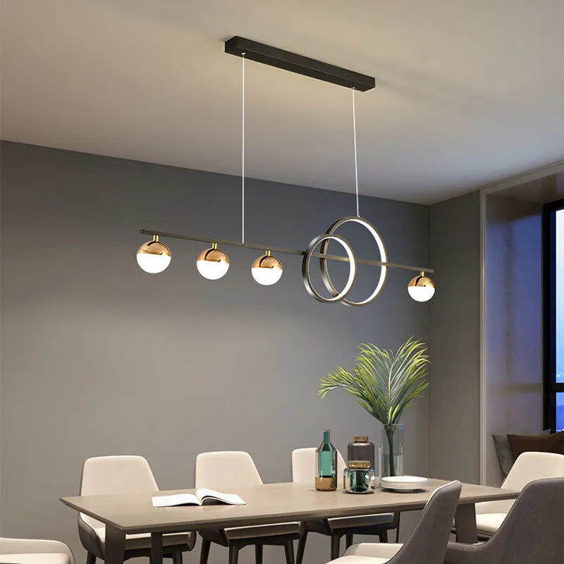 Rectangular aluminium ceiling lamp in black or gold with LED light source and remote control for dimming
