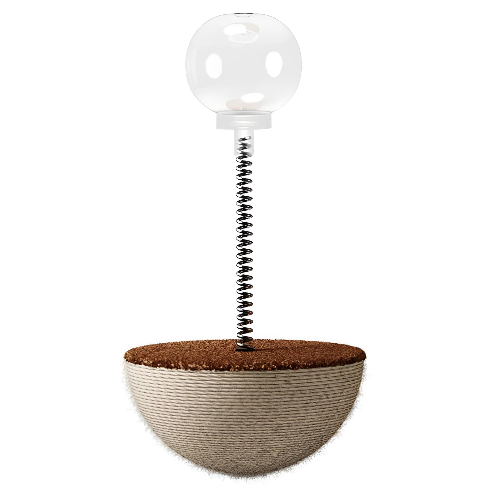 Automatic balancing cat interactive puzzle feeder toy for slow feeding with tumbler design