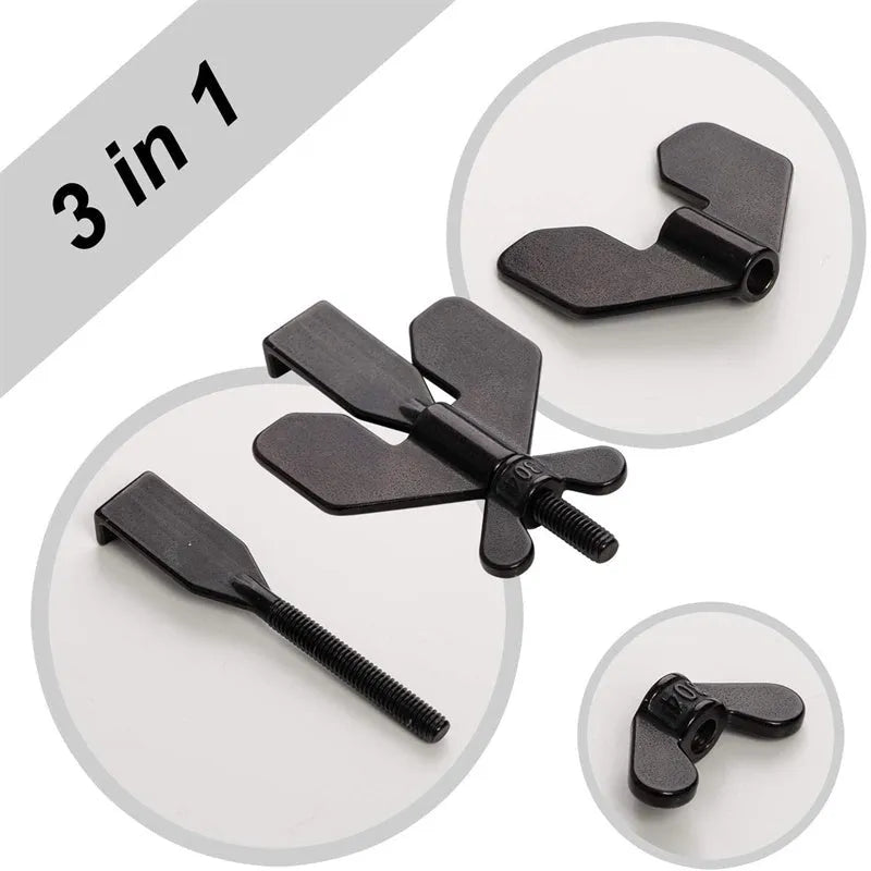 304 stainless steel portable door lock with thread installation for hotel and travel security