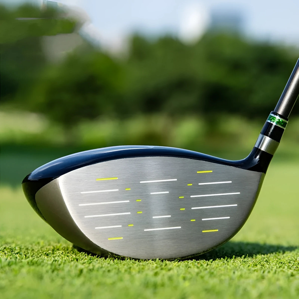 PGM teenagers titanium alloy 1 wood golf club with 30T carbon shaft in black green, 130-175cm