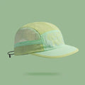 Gradient quick-dry mesh baseball cap with dome crown and English letter design for summer sun protection