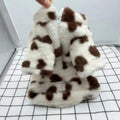 Polyester warm coat for small dogs in pink or brown, sizes XS to 2XL, British style design