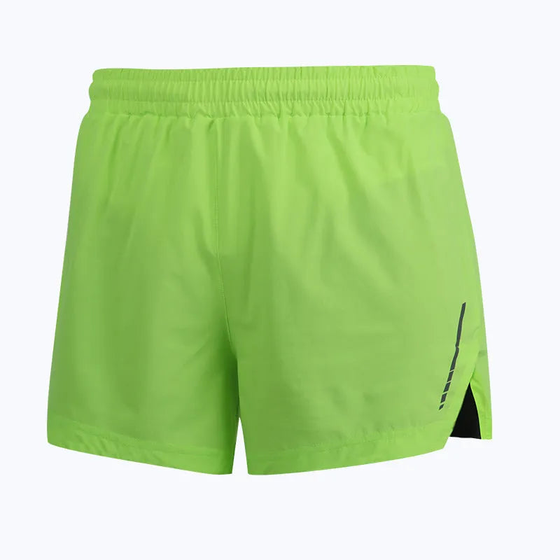 Men's quick-drying marathon running shorts in straight style with moisture-wicking polyester fabric