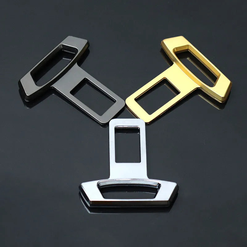 Car interior silencer insert in metal, showing matte black, gold, and silver colour options for noise reduction