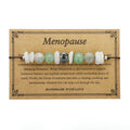 Handcrafted geometric stone bracelet for women in colour 3906 with beaded design
