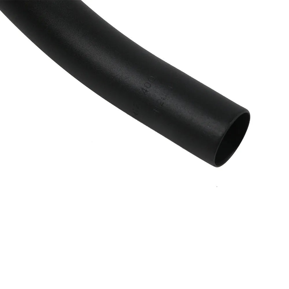 Black aluminium road bike drop handlebar with small bent shape and UNO printing marks
