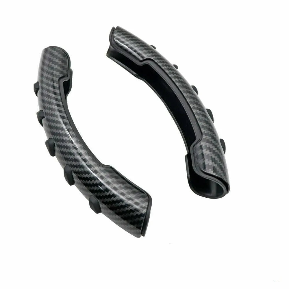 Steering wheel anti-skid sleeve in carbon fibre black with 38cm diameter for car models