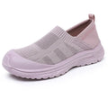 Women's black one pedal slip-on shoes with cloth upper and flat PVC sole