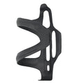 Black carbon fibre side pull water bottle cage for bicycles with 145mm height and 76mm width
