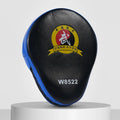 Boxing hand targets for Sanda Muay Thai training with curved and flat designs in multiple colour options