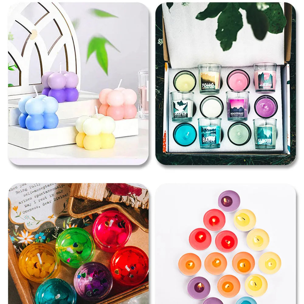 DIY candle and soap colour concentrate pigment in 10ml bottle with needle application for 30 colour options