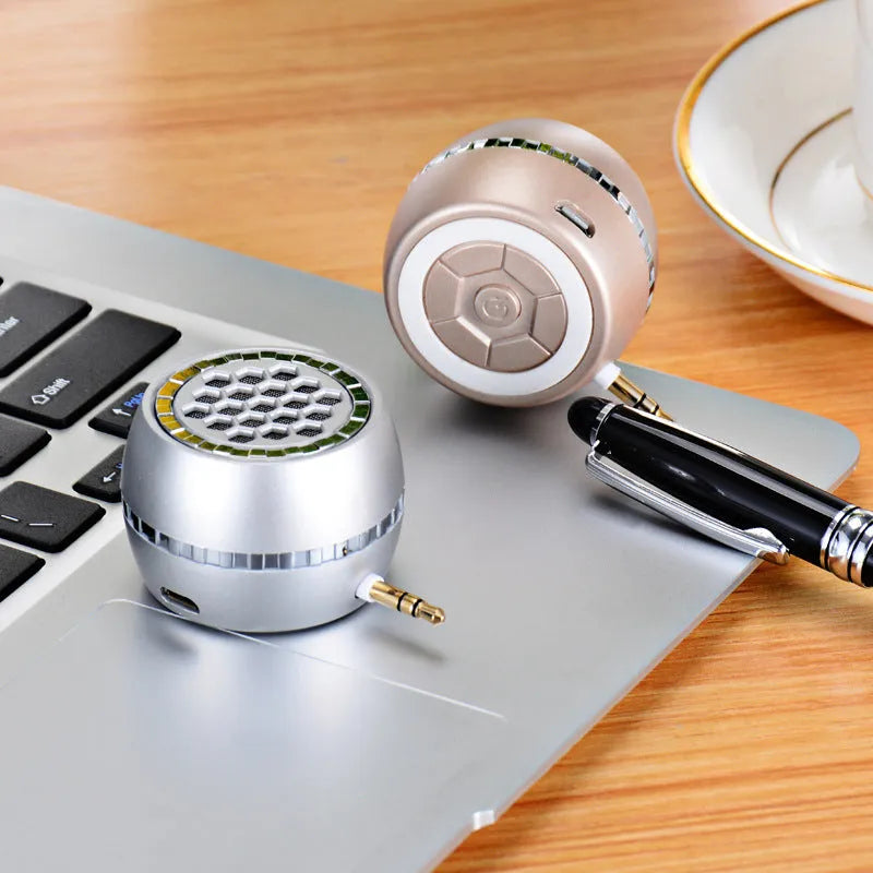 Universal external amplifier speaker in black, local gold or rose gold engineering plastic casing