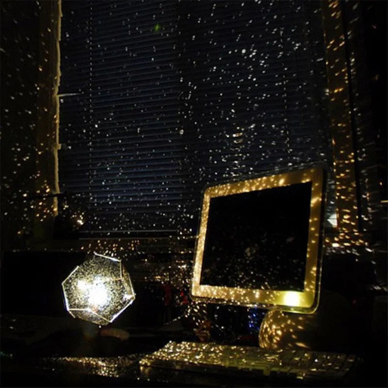 LED starry sky projector night light projecting constellations on ceiling with remote control and USB cable