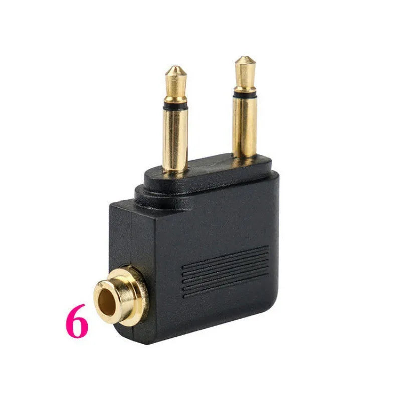 Black Bluetooth 5.4 audio adapter with flexible 3.5mm plug for wireless streaming to devices
