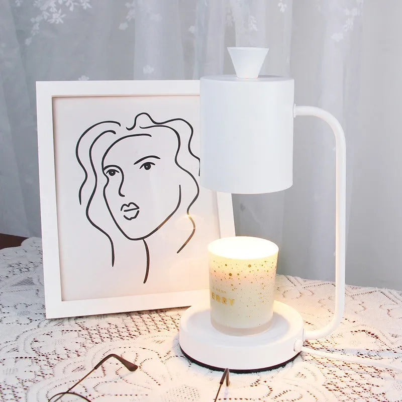 White European-style aromatherapy melting wax lamp with dimmer switch and 1.5m wire