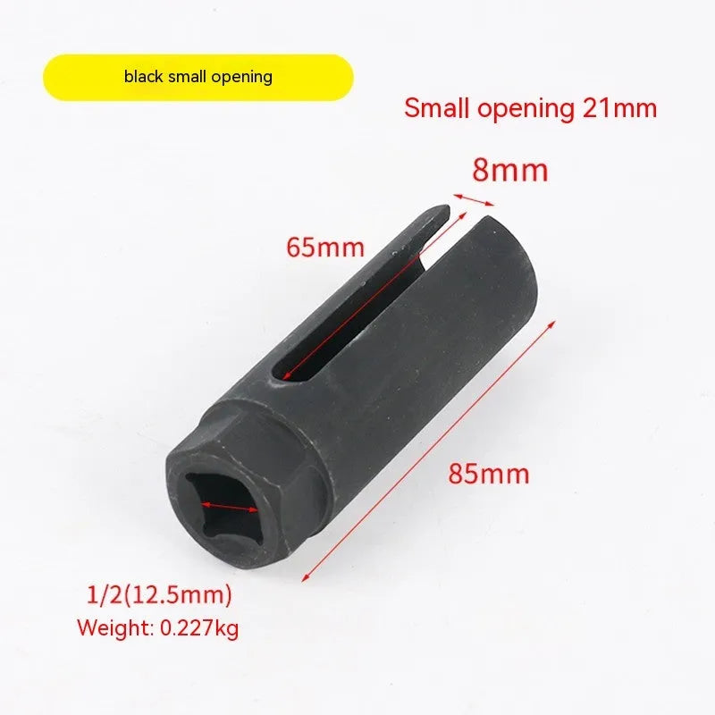 Black chromium vanadium steel oxygen sensor sleeve for 22mm automotive exhaust sensors
