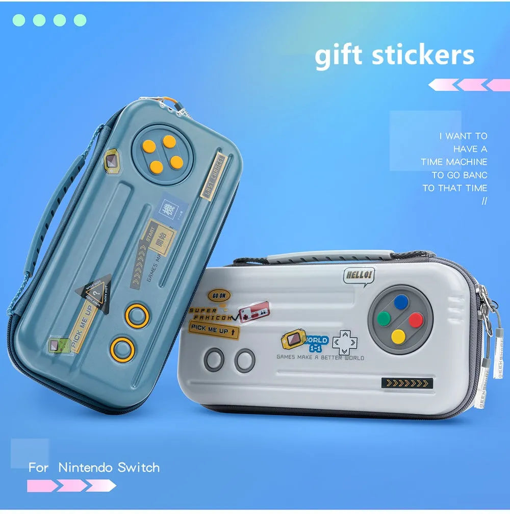 Nintendo Switch storage bag clutch with multi-cassette handle for game cartridges