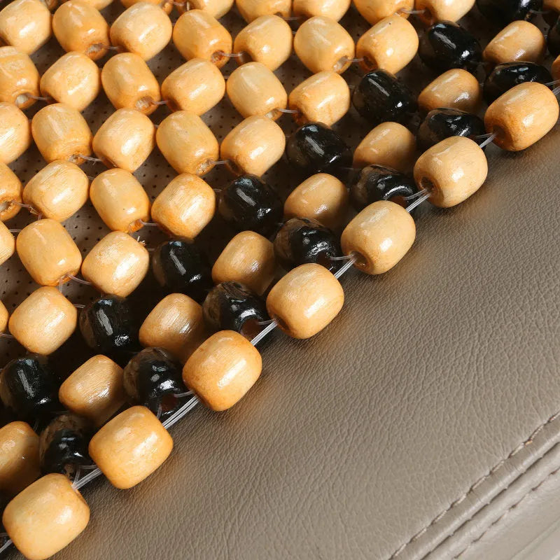 Universal car seat cushion for summer ventilation in beige or black colours
