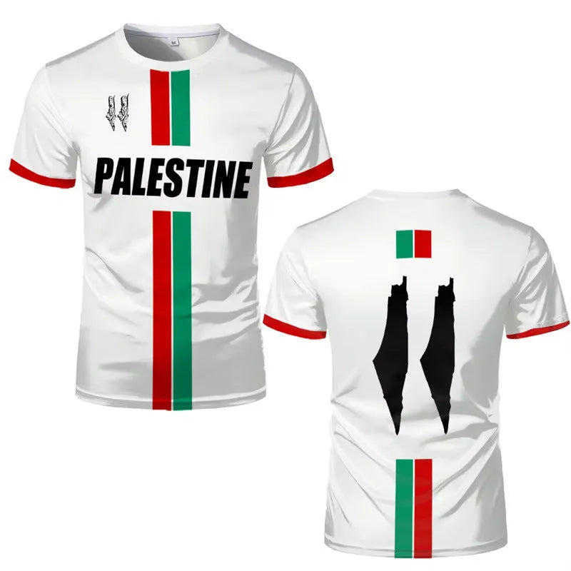 3D printed football T-shirt with stereoscopic pattern in black, half-sleeve design