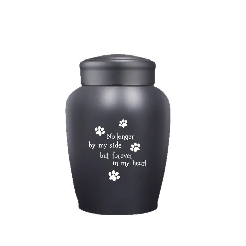 Stainless steel Chinese style hand-painted ashes urn with 2500ml capacity