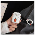 Cartoon earphone box with cute animal cover in brown, green, pink, or white colour options