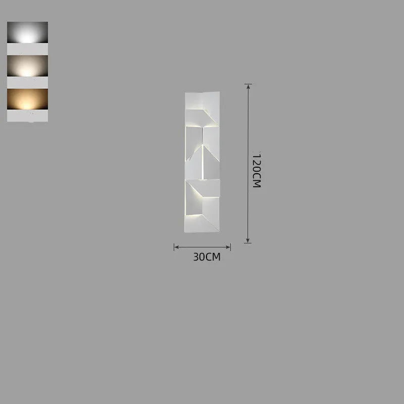 Nordic art wall lamp with iron shade in modern simple design