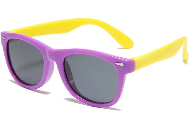 Kids polarized sunglasses with PC frame in eight colour options for children aged 3 to 12