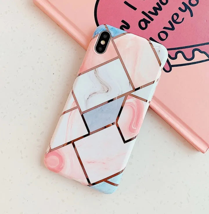Silicone gel protective case for iPhone in Style C, shown fitted to a phone.