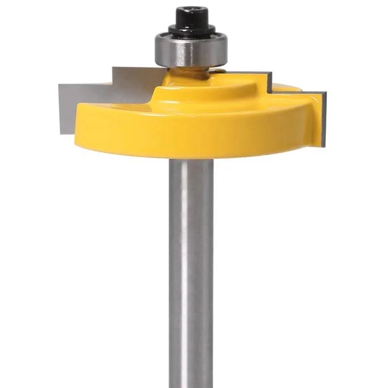 Door and window step cutter woodworking tool with 8mm shank and carbide blade