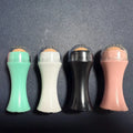 Volcanic Portable Roller in black, green, pink, or white for oily skin control with real volcanic stone