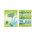Drain cleaning powder pack with eight 30g sachets for unblocking sinks and drains