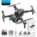 HD aerial photography drone with GPS, brushless motor, 8K camera, and obstacle avoidance, black or grey.