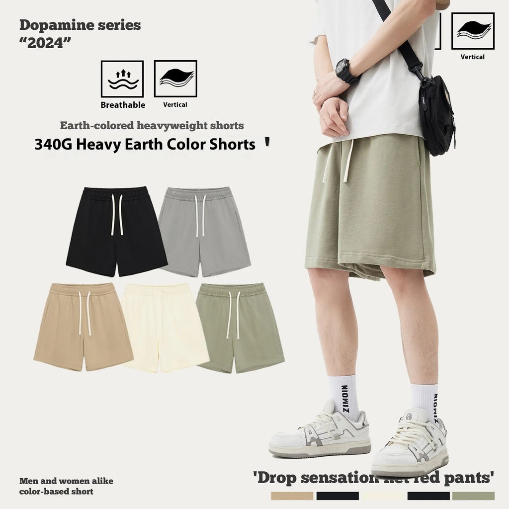 Casual cotton denim shorts for baby boys and girls in loose fit design with five colour options