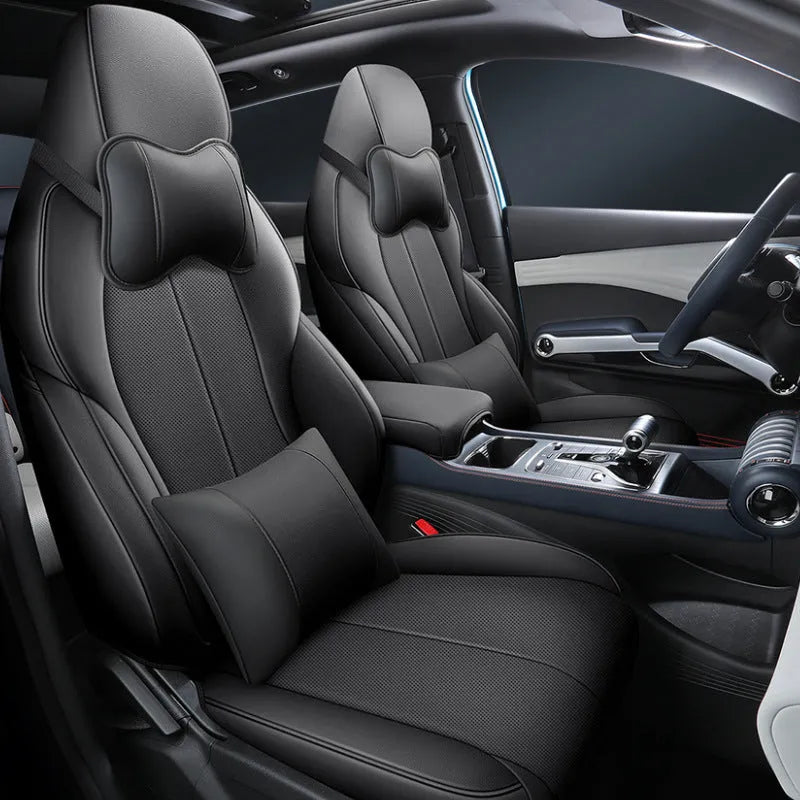 BYD Yuan PLUS car seat cushion cover measuring 70x55x18cm with back half and full pack configurations