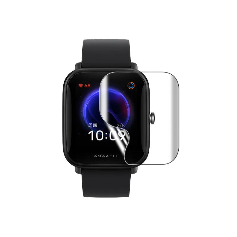Full screen hydrogel film protector for Amazfit Bip S watch with anti-scratch and anti-fingerprint features